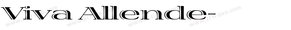 Viva Allende字体转换